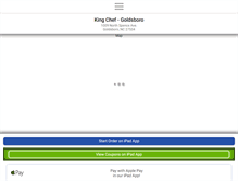 Tablet Screenshot of goldsborokingchef.com